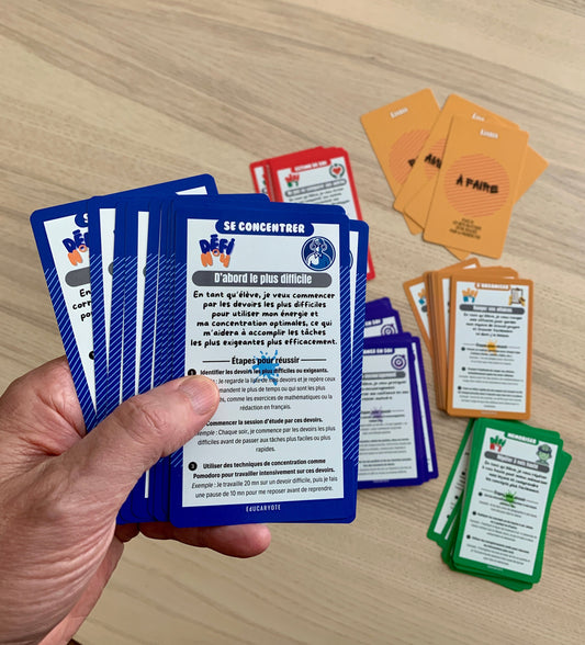 Apprendre à apprendre avec les cartes DÉFI et TUTO – Développer autonomie, confiance et méthode de 10 à 19 ans